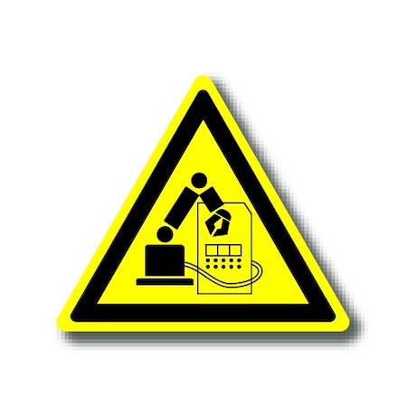 Ergomat 16in TRIANGLE SIGNS - Machine Area DSV-SIGN 256 #1226 -UEN